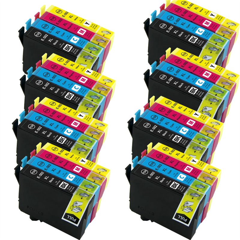 Lot de 32 Cartouches compatibles avec Epson T02V6 (502 XL)