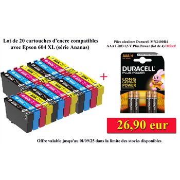 Lot de 8 Cartouches compatibles Epson 604XL