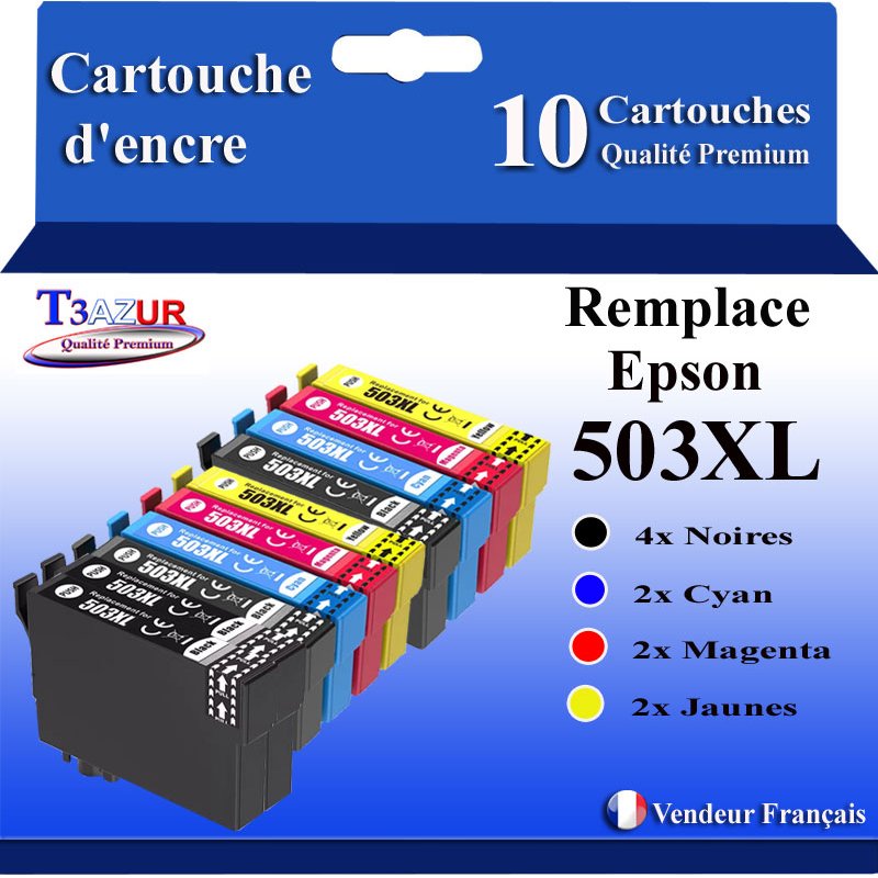 Lot de 5 cartouches compatibles Epson 503XL Lot de 5 cartouches compatibles Epson 503XL