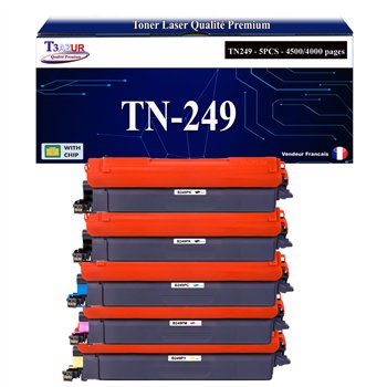Lot de 4 Toners compatibles Brother TN249