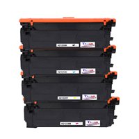 Lot de 4 Toners Laser compatible avec HP W2120/1/2/3X - Remplace 212X (avec puce)