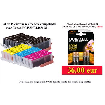 Lot de 10 Cartouche Compatible pour Canon PGI-530 / CLI-531