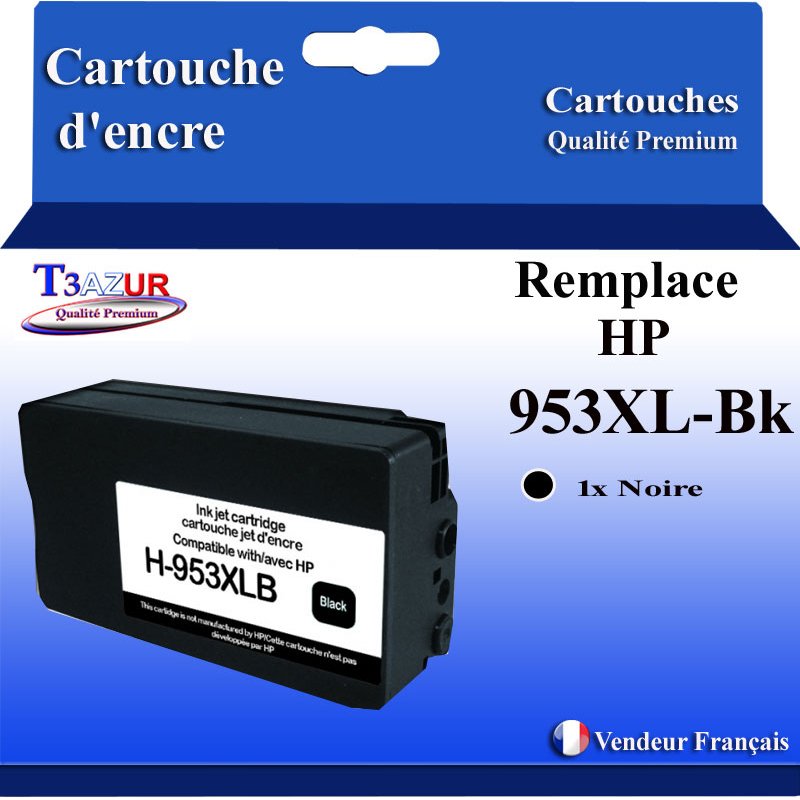 Cartouche compatible HP 953XL/957XL (L0S70AE/L0S58AE/L0R40AE) - Noire - 56ml