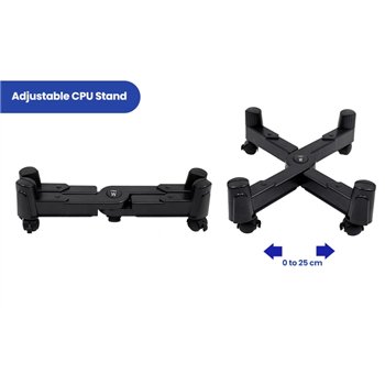 Support mobile pour processeur Ewent EW1292 - Évite l'électricité statique et les marques - Réglable jusqu'à 25 cm - Jusqu'à 25