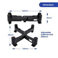 Support mobile pour processeur Ewent EW1292 - Évite l'électricité statique et les marques - Réglable jusqu'à 25 cm - Jusqu'à 25