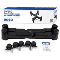 Support mobile pour processeur Ewent EW1292 - Évite l'électricité statique et les marques - Réglable jusqu'à 25 cm - Jusqu'à 25