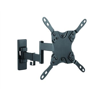 Support mural TV Ewent EW1522 - 3 points d'articulation - Supporte jusqu'à 42" - 20 kg - Noir