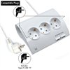 Multiprise Ewent - 5 prises - Version Schuko - 16 A - 2 ports USB - Câble de 1,5 m - Blanc