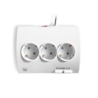 Multiprise Ewent - 5 prises - Version Schuko - 16 A - 2 ports USB - Câble de 1,5 m - Blanc