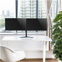 Support de bureau Ewent pour 2 écrans jusqu'à 32" - VESA Max 100x100 - Noir