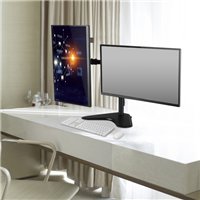 Support de bureau Ewent pour 2 écrans jusqu'à 32" - VESA Max 100x100 - Noir