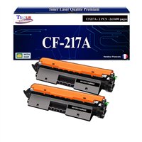 2x Toners compatibles avec HP CF217A (17A) - 1 600 pages