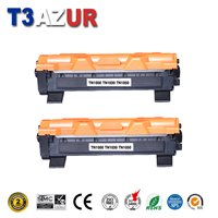Lot de 2 Toners compatibles avec Brother TN1050 - 1 000 pages