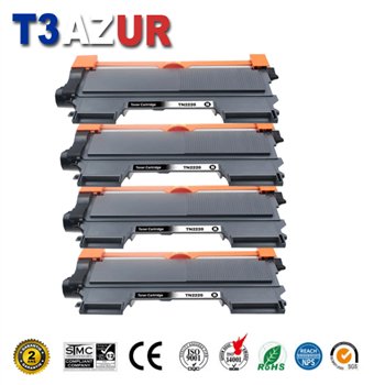 Lot de 4 Toners compatible avec Brother TN2220/ TN2010- 2 600 pages