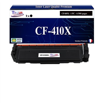 Toner compatible HP CF410X/CF410A (410X/410A)- Noire - 6 500 pages