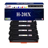 Lot de 4 Toners compatibles HP CF400X/ CF401A/ CF402A/ CF403A