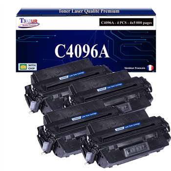 Lot de 4 Toners compatibles HP C4096A (96A) / EP32 - 5 000 pages