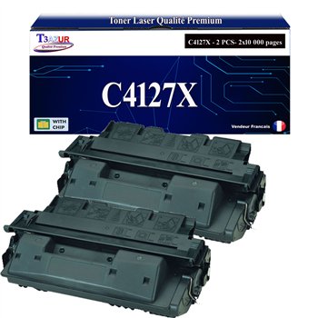 2x Toner compatible HP C4127X/C4127A/C8061X (27X/27A/61X) / Canon EP52 (3839A003) - 10 000 pages