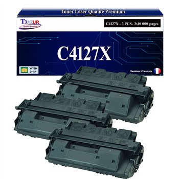 3x Toner compatible HP C4127X/C4127A/C8061X (27X/27A/61X) / Canon EP52 (3839A003) - 10 000 pages