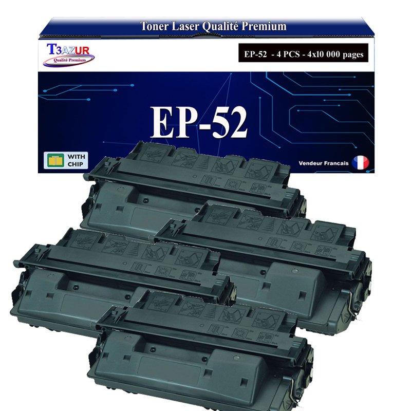 4x Toners compatibles Canon EP52 (3839A003) - 10 000 pages 4x Toners compatibles Canon EP52 (3839A003) - 10 000 pages