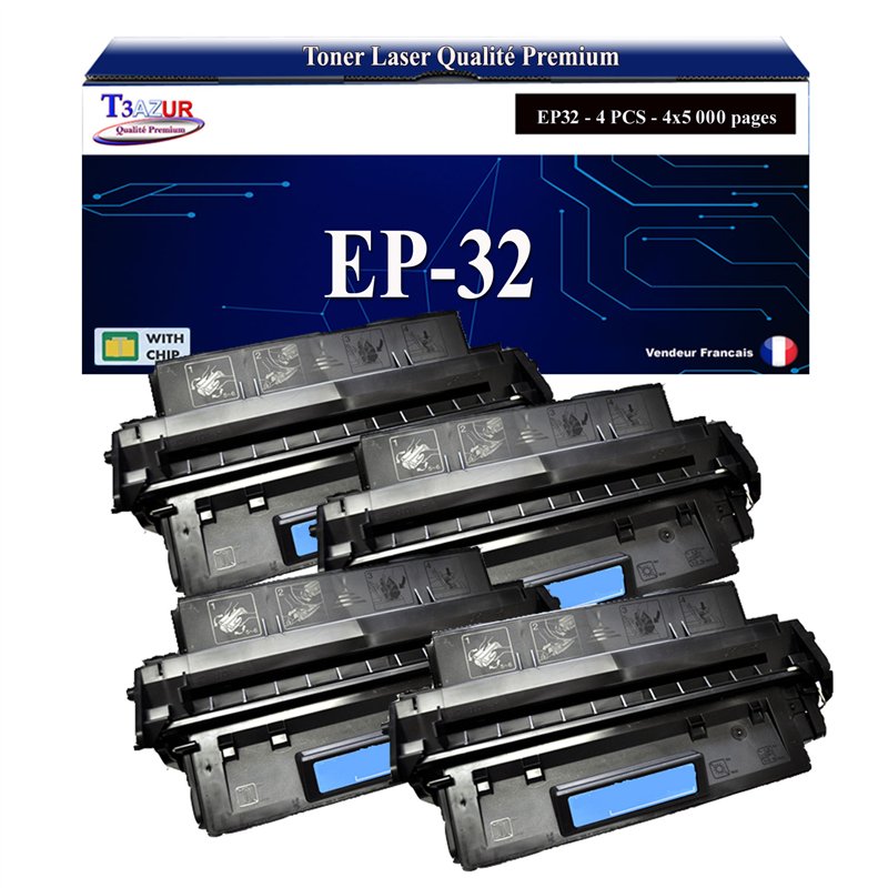 4x Toners compatibles Canon EP32 (1561A003) - 5 000 pages 4x Toners compatibles Canon EP32 (1561A003) - 5 000 pages