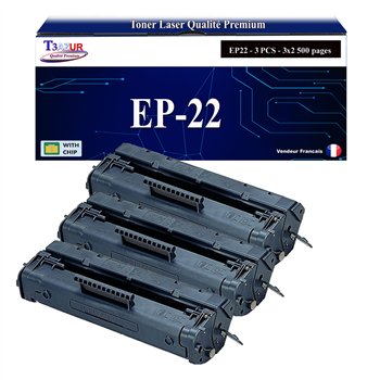 3x Toners compatibles Canon EP22 (1550A003) - 2 500 pages