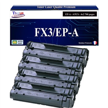 4x Toners compatibles Canon FX3/EP-A (1557A003/1548A003) - 2 700 pages