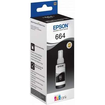 Bouteille d'encre noire d'origine Epson T6641 - C13T664140
