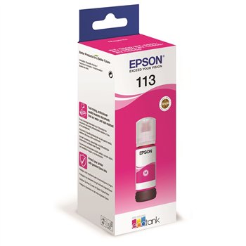 Bouteille d'encre pigmentée magenta originale Epson 113 - C13T06B340