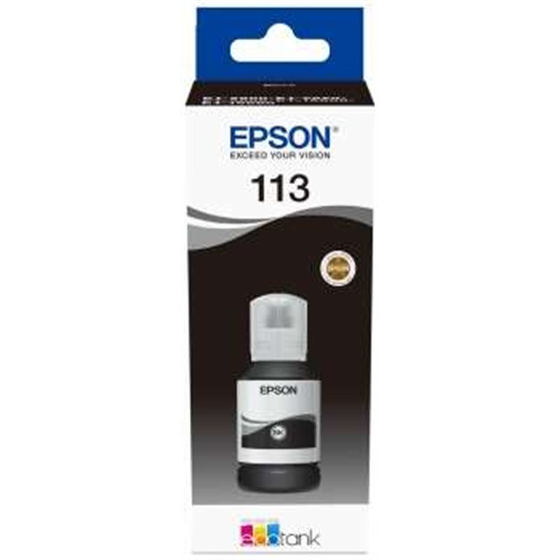 Bouteille d'encre pigmentée noire d'origine Epson 113 - C13T06B140 Bouteille d'encre pigmentée noire d'origine Epson 113 - C13T06B140