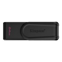 Clé USB Kingston DataTraveler Exodia 64 Go - USB 3.2 Gen 1 - Capuchon pivotant - Noir