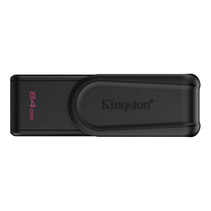 Clé USB Kingston DataTraveler Exodia 64 Go - USB 3.2 Gen 1 - Capuchon pivotant - Noir
