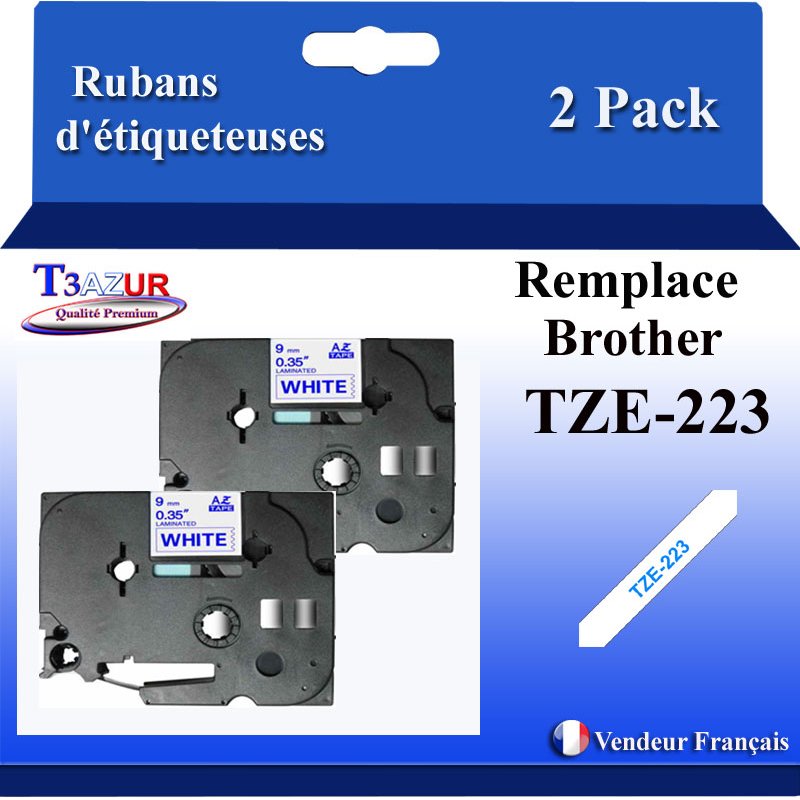 Rubans générique Brother TZE-223 (TZ-223)- Bleue/Blanche- 9mm * 8m Rubans générique Brother TZE-223 (TZ-223)- Bleue/Blanche- 9mm * 8m