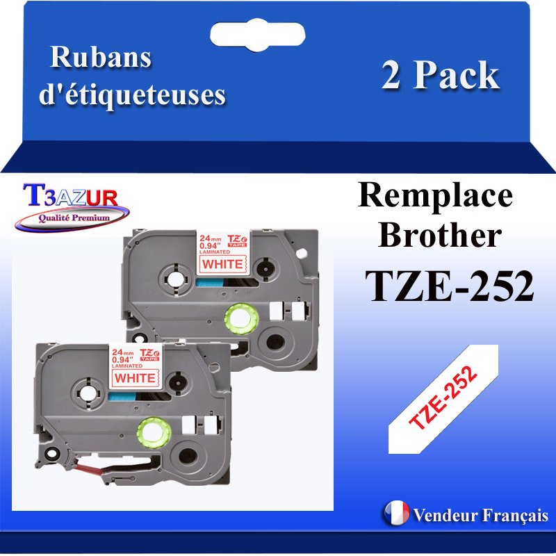 Ruban générique Brother TZE251 (TZ-251)- Noire/Blanche- 24mm * 8m Ruban générique Brother TZE251 (TZ-251)- Noire/Blanche- 24mm * 8m