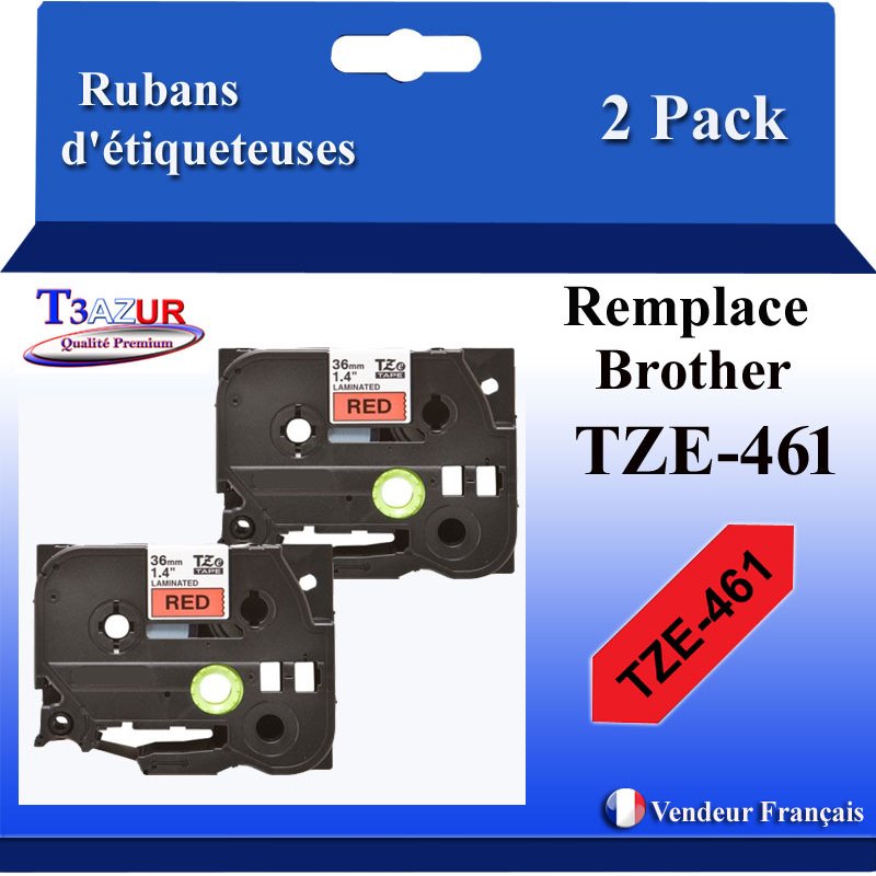 Ruban générique Brother TZE-435 (TZ-435)- Blanche/Rouge- 12mm * 8m Ruban générique Brother TZE-435 (TZ-435)- Blanche/Rouge- 12mm * 8m
