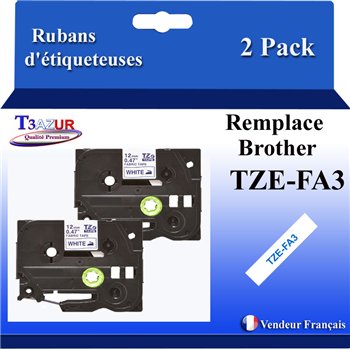Ruban générique Brother TZE-731 (TZ-731)- Noire/Vert - 12mm * 8m