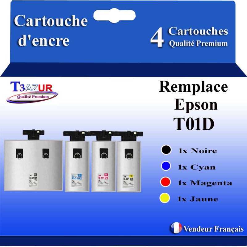 Cartouche d'encre pigmentée générique Epson SJIC22P Noire