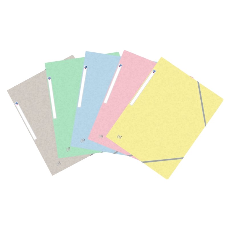 Lot de 100 Chemises à élastiques Oxford Top File+ A4 - Couverture souple - 3 rabats - Dos 20 mm - Couleurs assorties (100) Lot de 100 Chemises à élastiques Oxford Top File+ A4 - Couverture souple - 3 rabats - Dos 20 mm - Couleurs assorties (100)