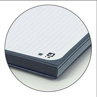 Lot de 10 Cahier à spirales Oxford Europeanbook 1, format A4+, quadrillé 5 x 5 mm, 80 feuilles, bande colorée - Noir