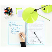 Lot de 5 Cahiers à spirales Oxford Europeanbook 4, format A5+, quadrillé 5 x 5 mm, 120 feuilles 90 g -  Couleurs assorties