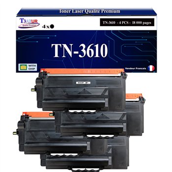 Toner compatible Brother TN3610 XL Noir- 25 000 pages
