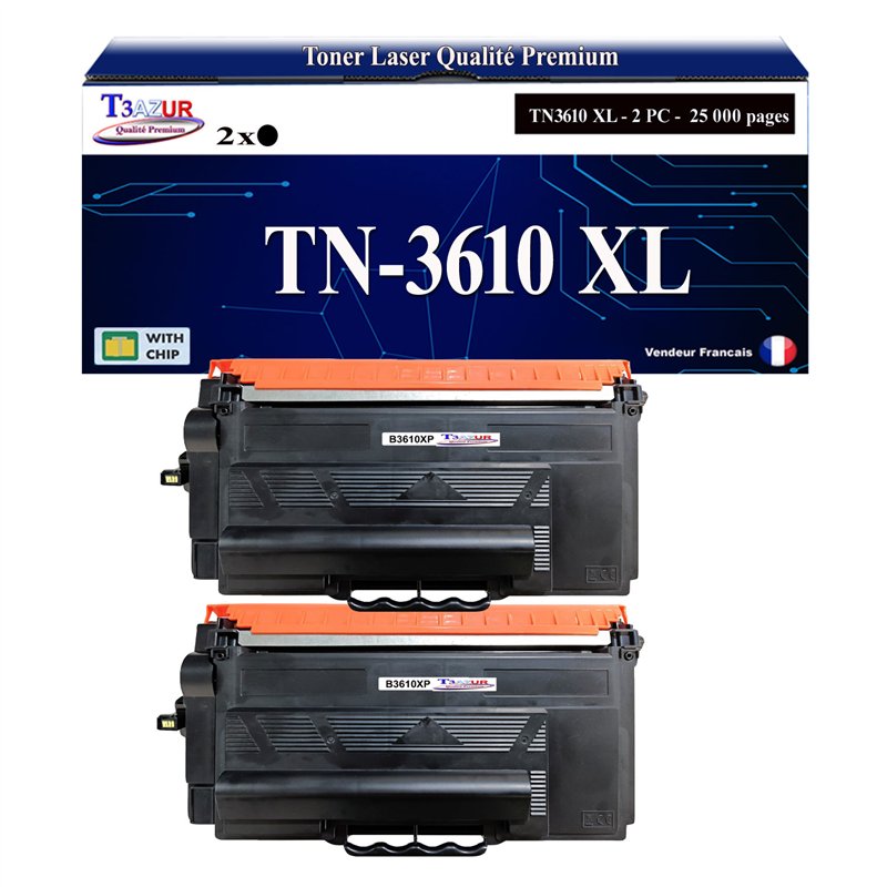 Toner compatible Brother TN3610 XL Noir- 25 000 pages Toner compatible Brother TN3610 XL Noir- 25 000 pages