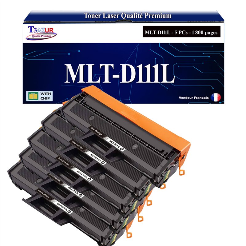 Lot de 4 Toners compatibles Samsung MLT-D111L/MLT-D111S (SU799A/SU810A) - 1 800 pages Lot de 4 Toners compatibles Samsung MLT-D111L/MLT-D111S (SU799A/SU810A) - 1 800 pages