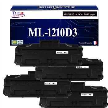 Lot de 3 Toners compatibles Samsung ML1210 (ML-1210D3)- 3 000 pages