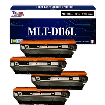 Lot de 3 Toners compatibles Samsung MLT-D116L - 3 000 pages
