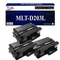 Lot de 2 Toners compatibles Samsung MLT-D203L/MLT-D203S (SU897A/SU911A) - 5 000 pages