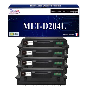 Lot de 2 Toners compatibles Samsung MLT-D204 - 5 000 pages