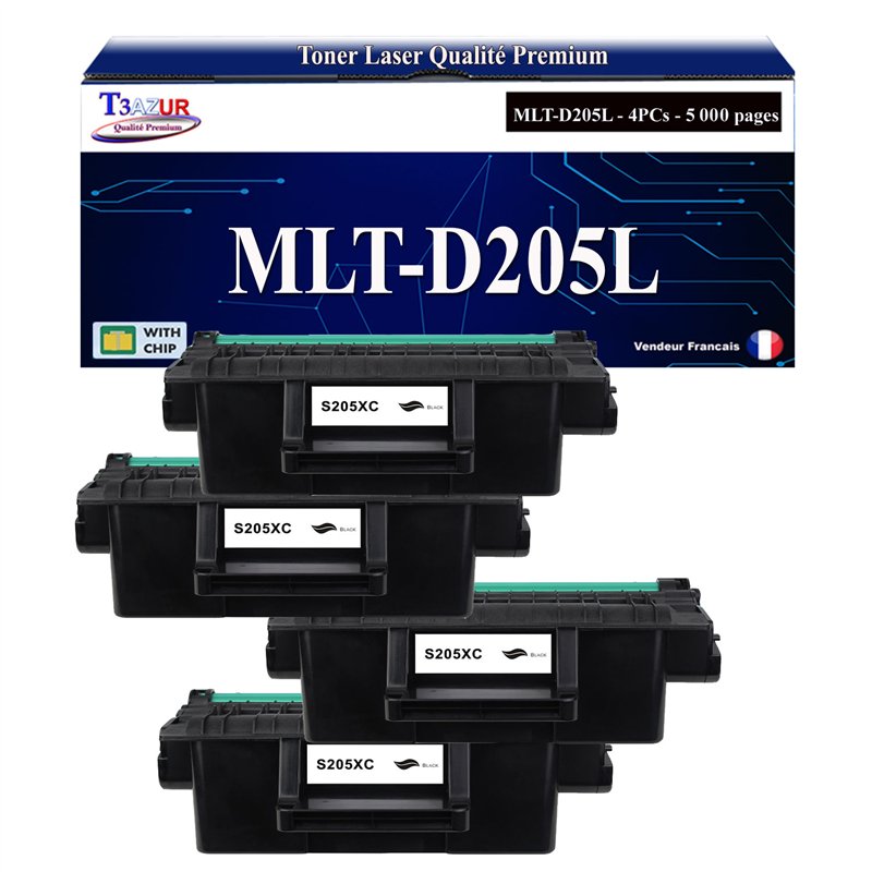 Lot de 2 Toners compatibles Samsung MLT-D205E (SU951A) - 10 000 pages