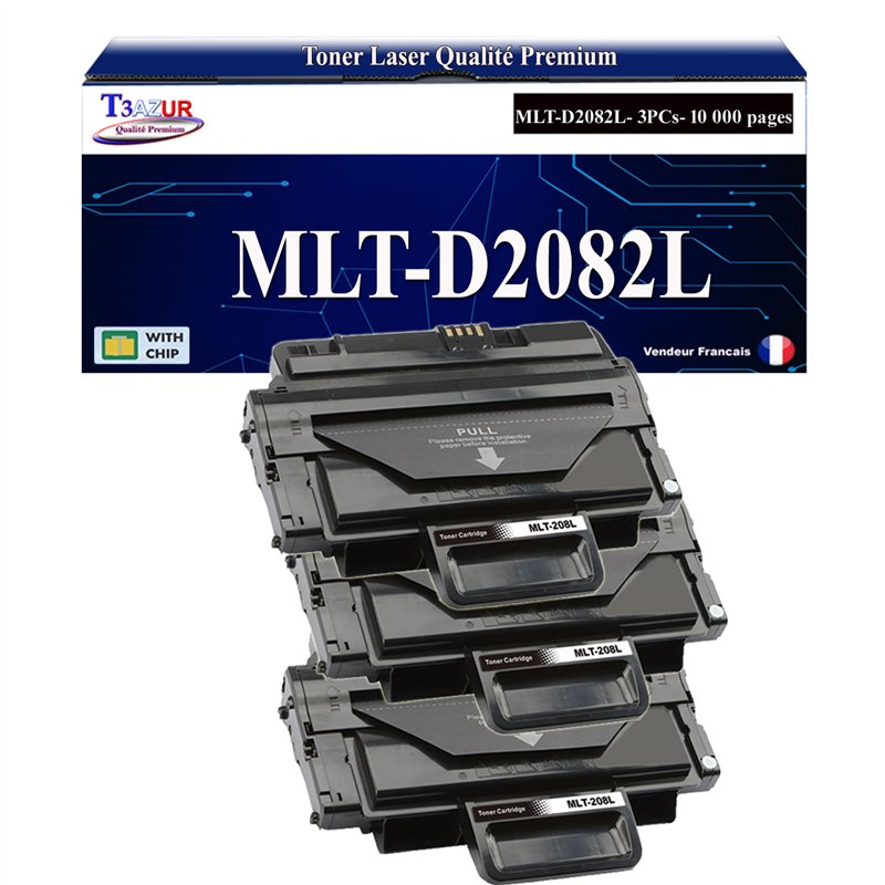 Lot de 2 Toners compatibles Samsung SCX5635/SCX5835 (MLT-D2082L/MLT-D2082S)- 10 000 pages