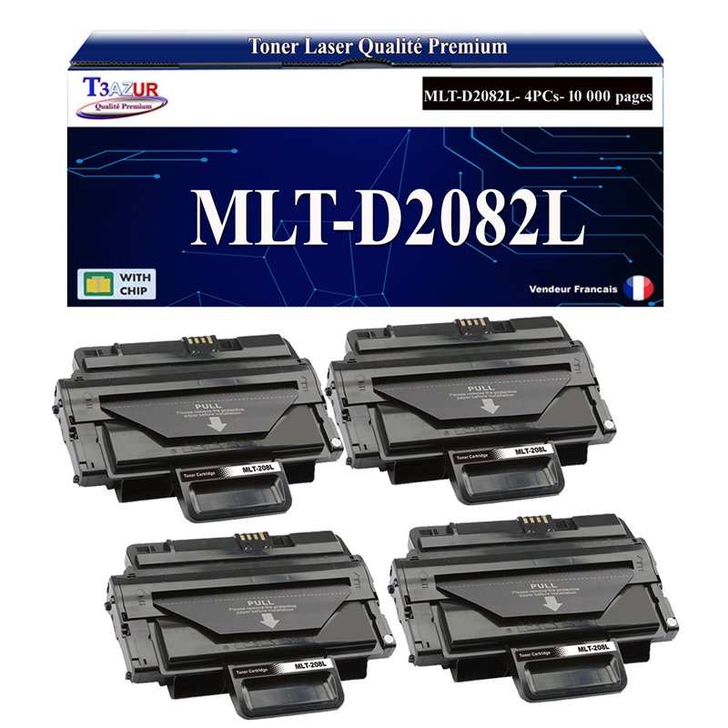 Lot de 2 Toners compatibles Samsung SCX5635/SCX5835 (MLT-D2082L/MLT-D2082S)- 10 000 pages